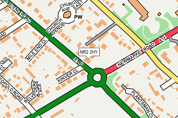 NR2 2HY map - OS OpenMap – Local (Ordnance Survey)