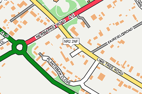 NR2 2NF map - OS OpenMap – Local (Ordnance Survey)