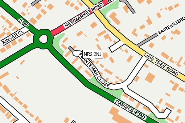 NR2 2NJ map - OS OpenMap – Local (Ordnance Survey)