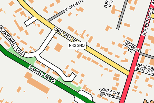 NR2 2NQ map - OS OpenMap – Local (Ordnance Survey)
