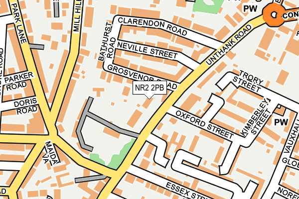 NR2 2PB map - OS OpenMap – Local (Ordnance Survey)