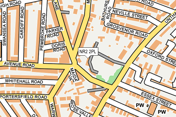 NR2 2PL map - OS OpenMap – Local (Ordnance Survey)