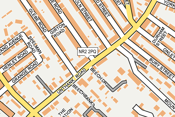 NR2 2PQ map - OS OpenMap – Local (Ordnance Survey)