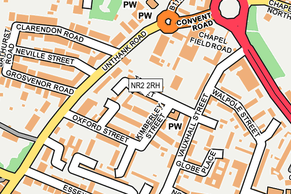 NR2 2RH map - OS OpenMap – Local (Ordnance Survey)