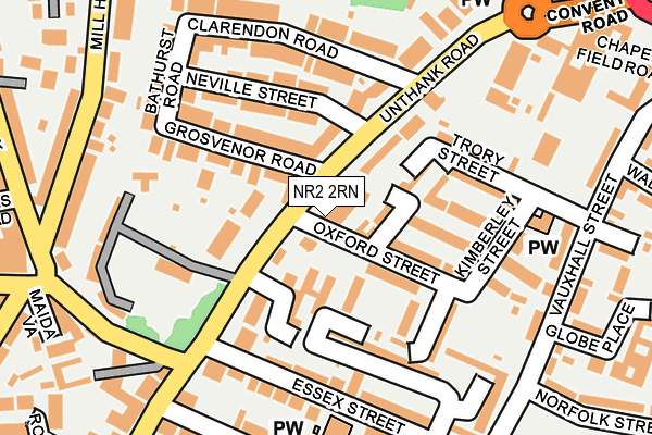 NR2 2RN map - OS OpenMap – Local (Ordnance Survey)