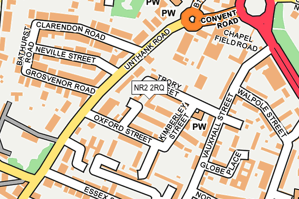 NR2 2RQ map - OS OpenMap – Local (Ordnance Survey)