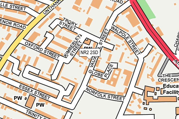 NR2 2SD map - OS OpenMap – Local (Ordnance Survey)
