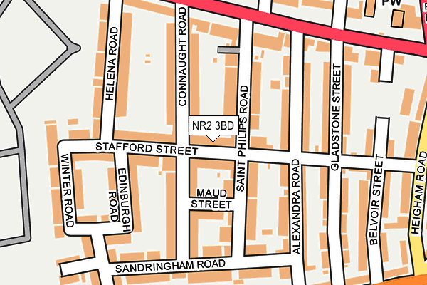 NR2 3BD map - OS OpenMap – Local (Ordnance Survey)