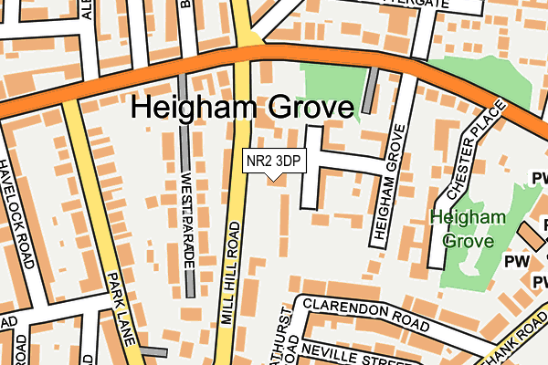 NR2 3DP map - OS OpenMap – Local (Ordnance Survey)