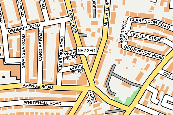 NR2 3EG map - OS OpenMap – Local (Ordnance Survey)
