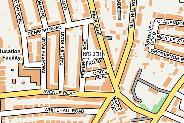 NR2 3EH map - OS OpenMap – Local (Ordnance Survey)