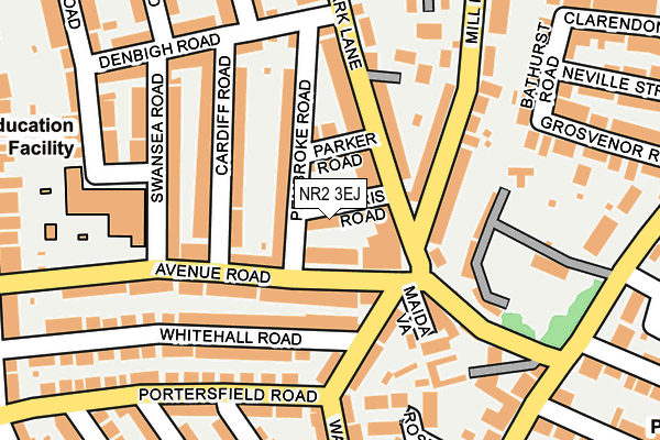 NR2 3EJ map - OS OpenMap – Local (Ordnance Survey)
