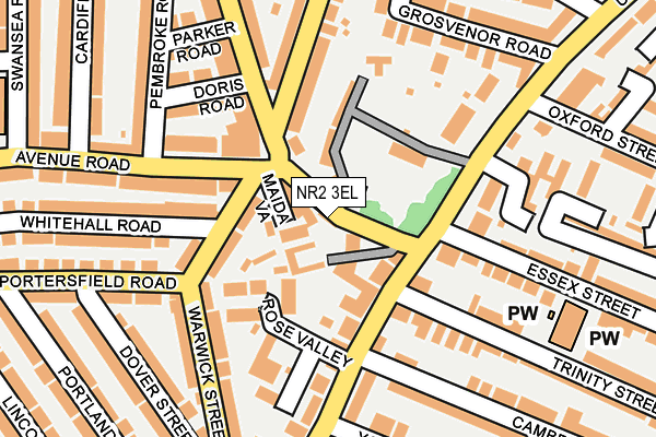 NR2 3EL map - OS OpenMap – Local (Ordnance Survey)