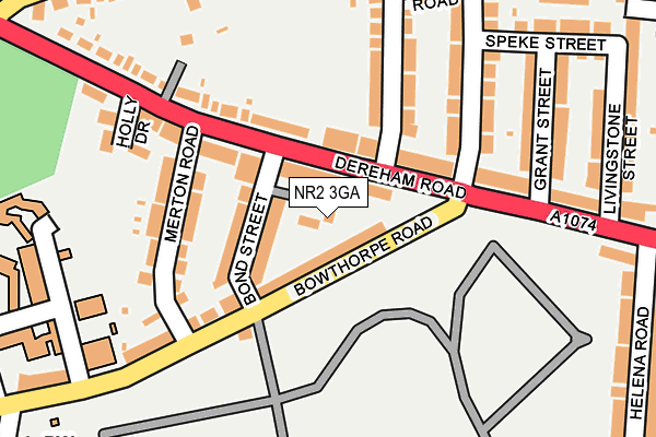 NR2 3GA map - OS OpenMap – Local (Ordnance Survey)