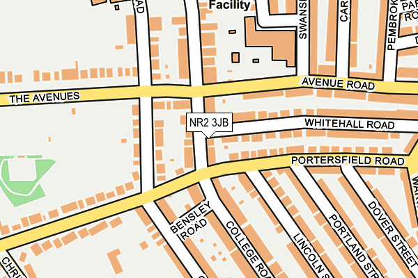 NR2 3JB map - OS OpenMap – Local (Ordnance Survey)