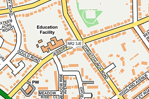 NR2 3JE map - OS OpenMap – Local (Ordnance Survey)