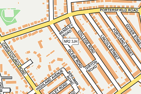 NR2 3JH map - OS OpenMap – Local (Ordnance Survey)