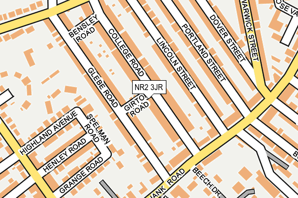 NR2 3JR map - OS OpenMap – Local (Ordnance Survey)