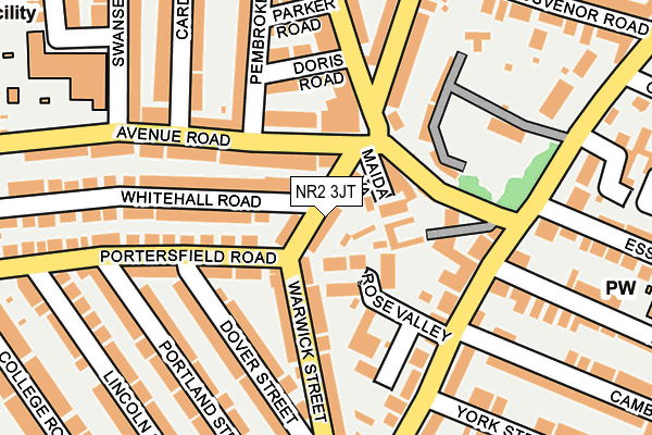 NR2 3JT map - OS OpenMap – Local (Ordnance Survey)