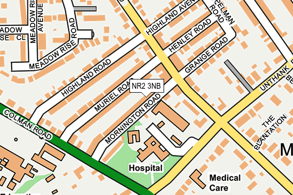 NR2 3NB map - OS OpenMap – Local (Ordnance Survey)