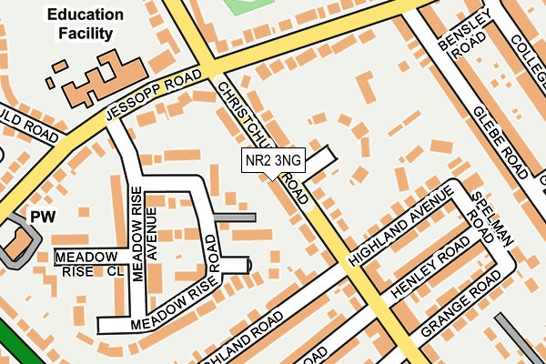 NR2 3NG map - OS OpenMap – Local (Ordnance Survey)