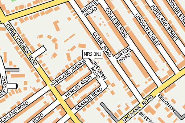 NR2 3NJ map - OS OpenMap – Local (Ordnance Survey)