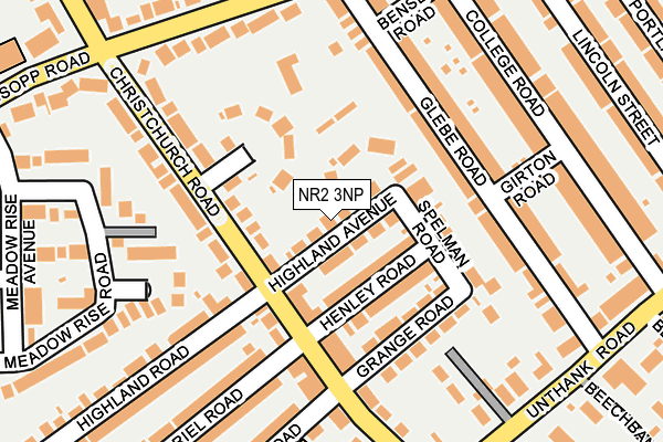 NR2 3NP map - OS OpenMap – Local (Ordnance Survey)