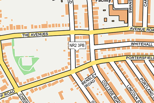 NR2 3PB map - OS OpenMap – Local (Ordnance Survey)