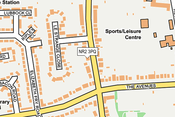 NR2 3PQ map - OS OpenMap – Local (Ordnance Survey)