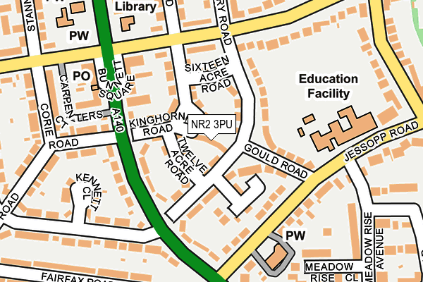 NR2 3PU map - OS OpenMap – Local (Ordnance Survey)