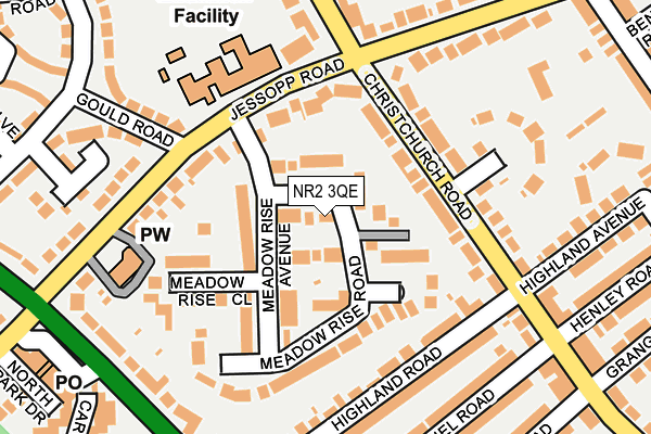NR2 3QE map - OS OpenMap – Local (Ordnance Survey)