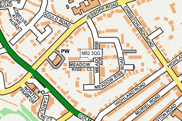 NR2 3QG map - OS OpenMap – Local (Ordnance Survey)