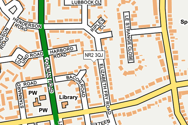 NR2 3QJ map - OS OpenMap – Local (Ordnance Survey)
