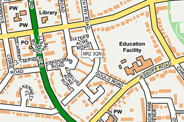 NR2 3QN map - OS OpenMap – Local (Ordnance Survey)