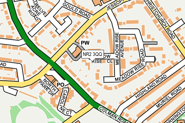NR2 3QQ map - OS OpenMap – Local (Ordnance Survey)