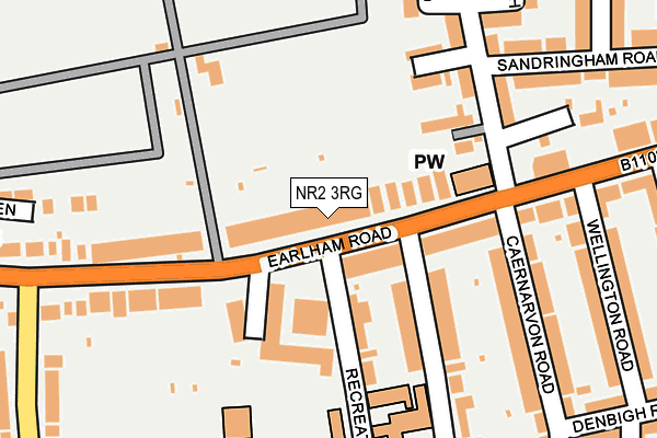 NR2 3RG map - OS OpenMap – Local (Ordnance Survey)