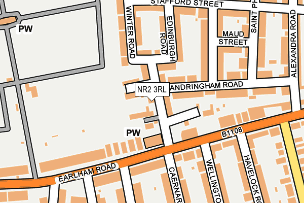 NR2 3RL map - OS OpenMap – Local (Ordnance Survey)