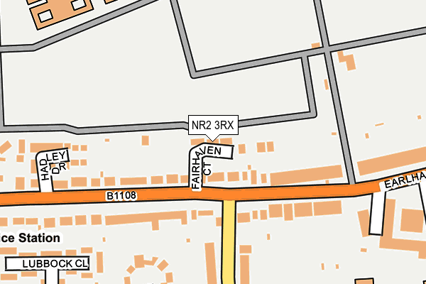 NR2 3RX map - OS OpenMap – Local (Ordnance Survey)