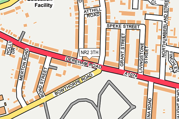 NR2 3TH map - OS OpenMap – Local (Ordnance Survey)