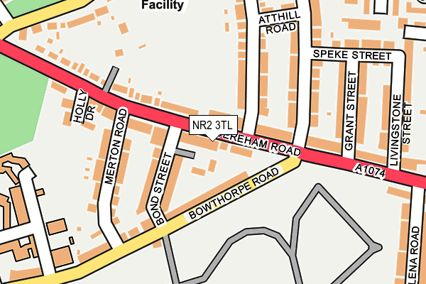 NR2 3TL map - OS OpenMap – Local (Ordnance Survey)
