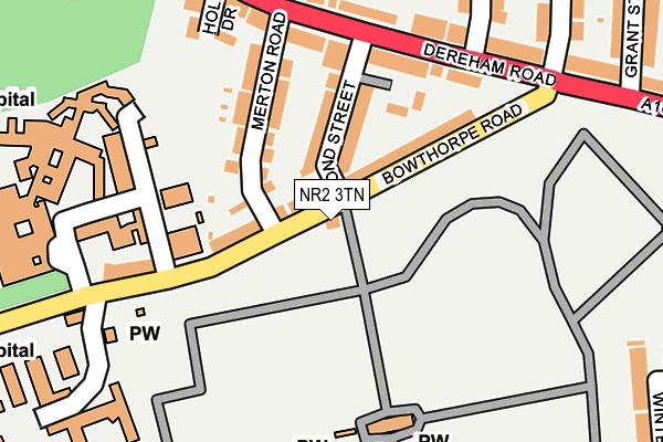 NR2 3TN map - OS OpenMap – Local (Ordnance Survey)
