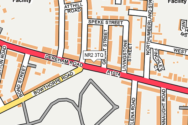 NR2 3TQ map - OS OpenMap – Local (Ordnance Survey)
