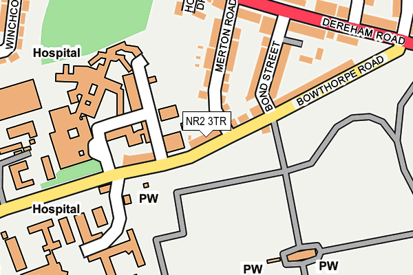 NR2 3TR map - OS OpenMap – Local (Ordnance Survey)