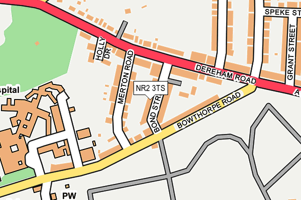 NR2 3TS map - OS OpenMap – Local (Ordnance Survey)