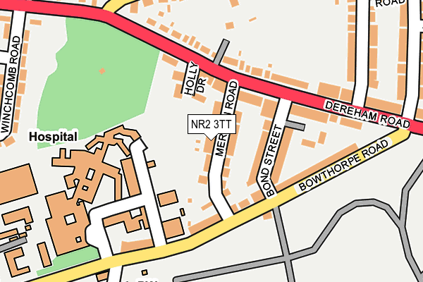 NR2 3TT map - OS OpenMap – Local (Ordnance Survey)