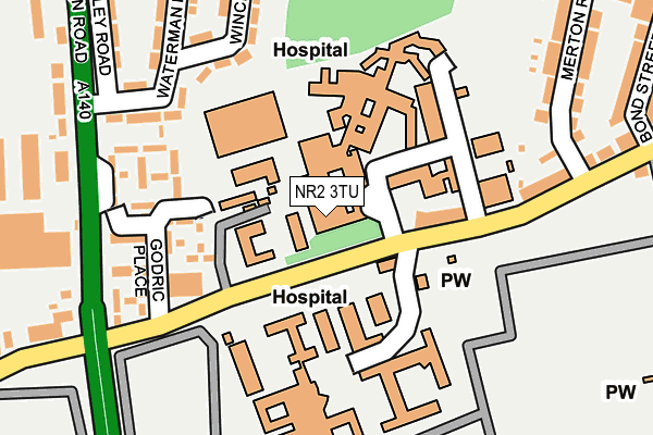 NR2 3TU map - OS OpenMap – Local (Ordnance Survey)