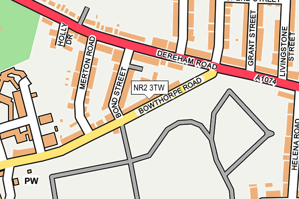 NR2 3TW map - OS OpenMap – Local (Ordnance Survey)