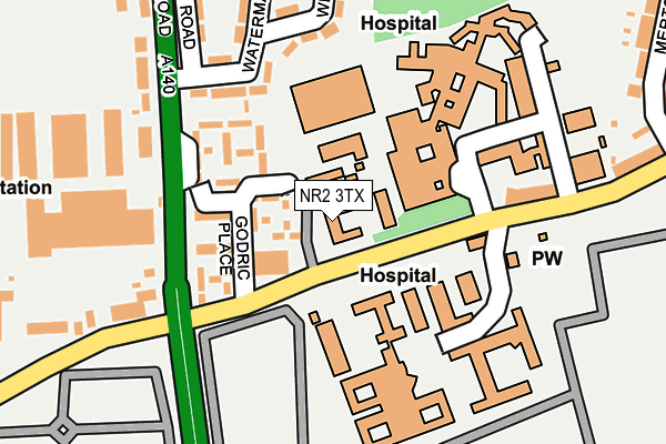 NR2 3TX map - OS OpenMap – Local (Ordnance Survey)