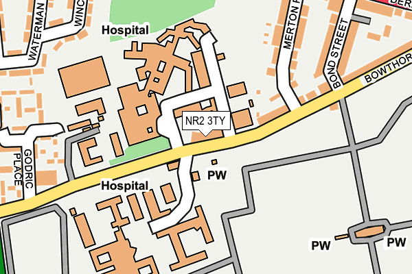 NR2 3TY map - OS OpenMap – Local (Ordnance Survey)