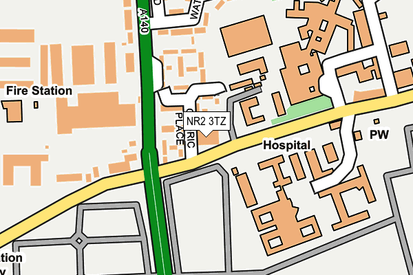 NR2 3TZ map - OS OpenMap – Local (Ordnance Survey)